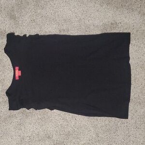 2/$10! Catherine maladrino ruffle sleeve black tank sz s